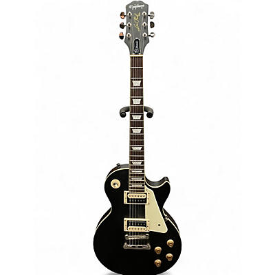 Used 2022 Epiphone Les Paul Classic Black Solid Body Electric Guitar