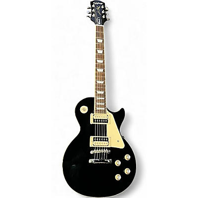Used 2022 Epiphone Les Paul Classic Ebony Solid Body Electric Guitar