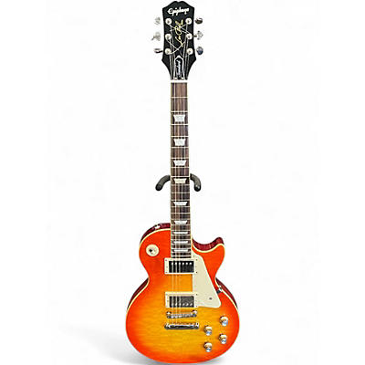 Used 2022 Epiphone Les Paul Standard Cherry Sunburst Solid Body Electric Guitar