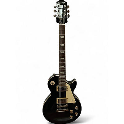 Used 2022 Epiphone Les Paul Standard Ebony Solid Body Electric Guitar