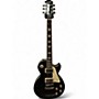Used 2022 Epiphone Les Paul Standard Ebony Solid Body Electric Guitar Ebony