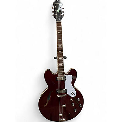 Used 2022 Epiphone Riviera Sparkling Burgundy Hollow Body Electric Guitar