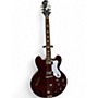 Used 2022 Epiphone Riviera Sparkling Burgundy Hollow Body Electric Guitar Sparkling Burgundy