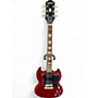 Used 2022 Epiphone SG Cherry Solid Body Electric Guitar Cherry