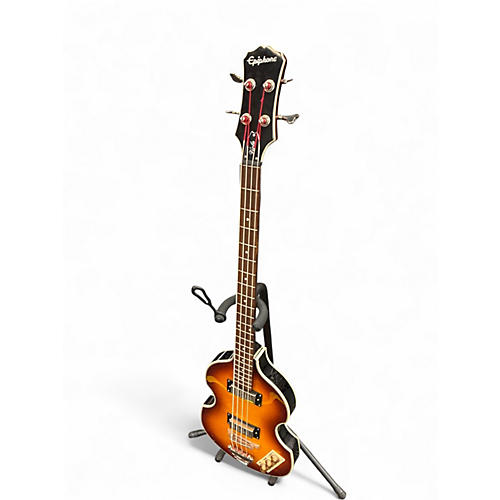 Used 2022 Epiphone Viola 3 Tone Sunburst Electric Bass Guitar 3 Tone Sunburst