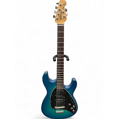 Used 2022 Ernie Ball Music Man 2022 Musicman Steve Morse HT Blue Burst Solid Body Electric Guitar