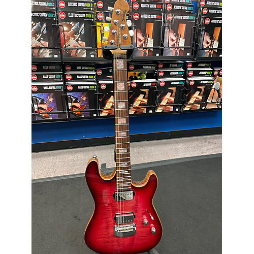 Ernie Ball Music Man Used 2022 Ernie Ball Music Man BALL FAMILY RESERVE SABRE TRANS PINK Solid Body Electric Guitar TRANS PINK