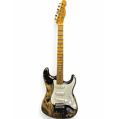 Used 2022 Fender 1957 Relic Stratocaster Esquire Black Solid Body Electric Guitar