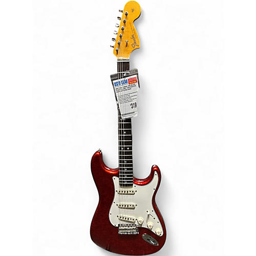Used 2022 Fender 1966 DELUXE CLOSET CLASSIC  STRATOCASTER Candy Apple Red Solid Body Electric Guitar Candy Apple Red
