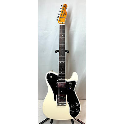 Fender Used 2022 Fender 1977 American Vintage Ii Telecaster Olympic White Solid Body Electric Guitar