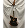 Used Fender Used 2022 Fender ACOUSTASONIC JAGUAR Satin Black Acoustic Electric Guitar Satin Black