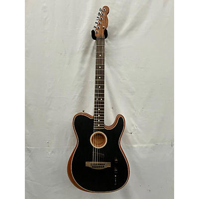 Fender Used 2022 Fender Acoustasonic Player Telecaster Brushed Black Acoustic Electric Guitar