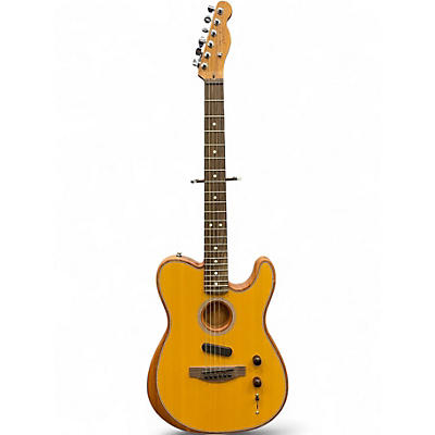 Used 2022 Fender Acoustasonic Player Telecaster Butterscotch Blonde Acoustic Electric Guitar