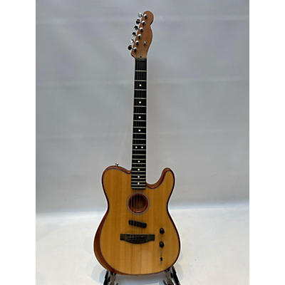 Fender Used 2022 Fender American Acoustasonic Telecaster Natural Acoustic Electric Guitar