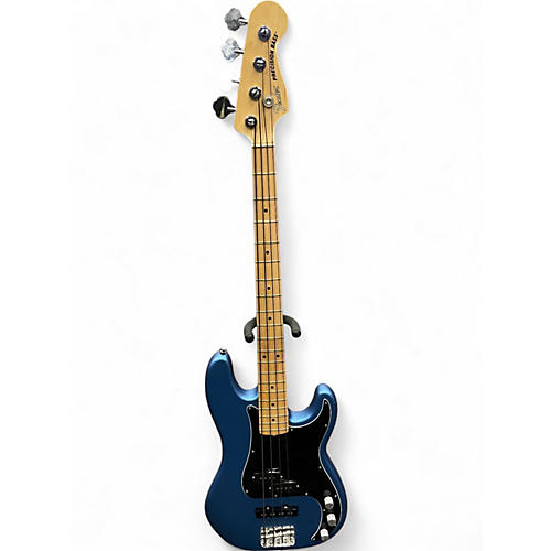 Used 2022 Fender American Performer Precision Bass Blue Electric Bass Guitar Blue
