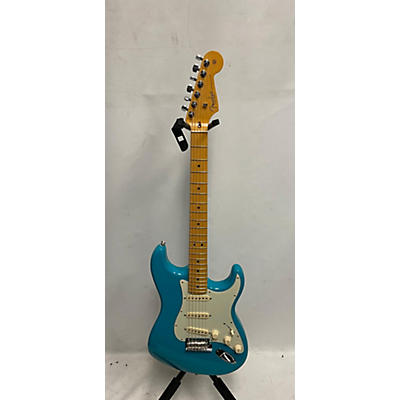 Fender Used 2022 Fender American Professional II Stratocaster MIAMI BLUE Solid Body Electric Guitar