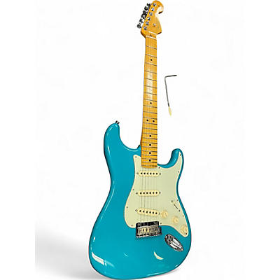 Used 2022 Fender American Professional II Stratocaster Miami Blue Solid Body Electric Guitar