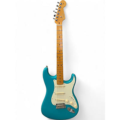 Used 2022 Fender American Professional II Stratocaster Miami Blue Solid Body Electric Guitar