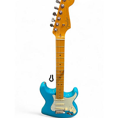 Used 2022 Fender American Professional II Stratocaster miami blue Solid Body Electric Guitar