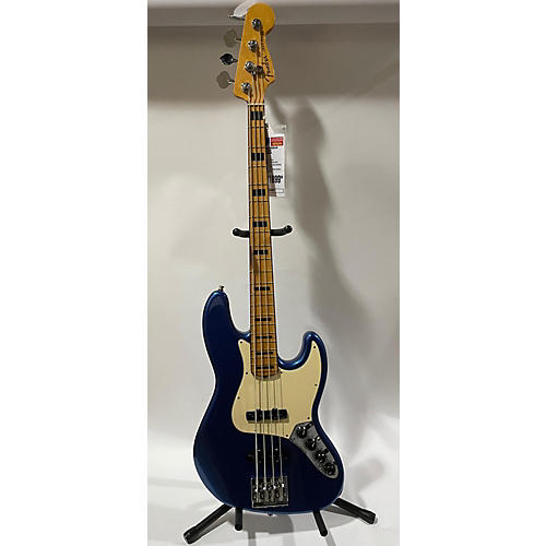 Fender Used 2022 Fender American Ultra Jazz Bass Blue Electric Bass Guitar Blue