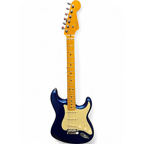 Used 2022 Fender American Ultra Stratocaster COBRA BLUE Solid Body Electric Guitar COBRA BLUE