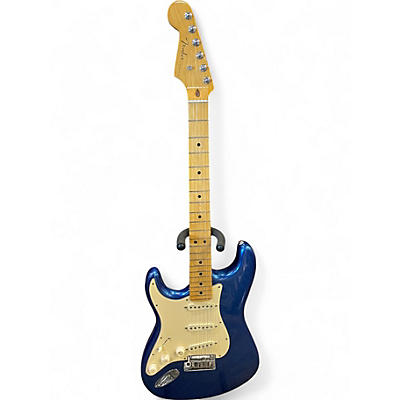 Used 2022 Fender American Ultra Stratocaster Left Handed Blue Electric Guitar