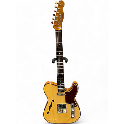 Used 2022 Fender Custom Shop LTD KNOTTY PINE THINLINE TELECASTER Natural Hollow Body Electric Guitar