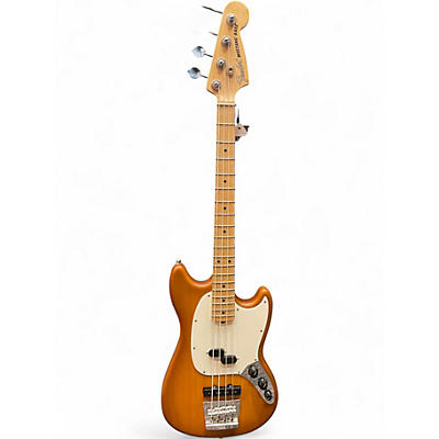 Used 2022 Fender Fender American Performer Mustang Bass Honey Blonde Electric Bass Guitar