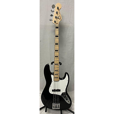 Fender Used 2022 Fender Geddy Lee Signature Jazz Bass Black And White Electric Bass Guitar