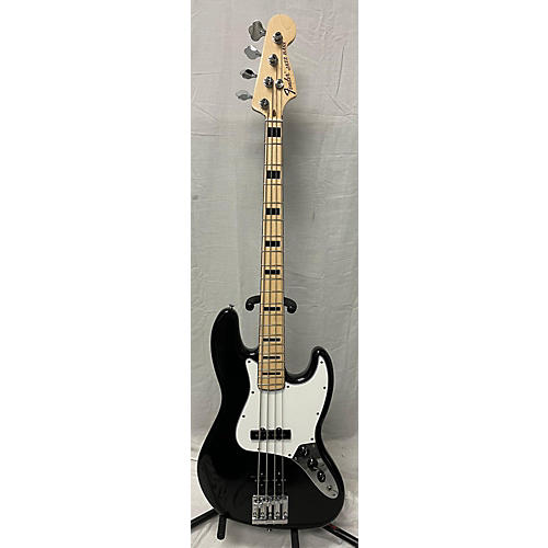 Fender Used 2022 Fender Geddy Lee Signature Jazz Bass Black And White Electric Bass Guitar Black and White