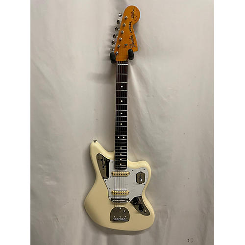 Fender Used 2022 Fender Johnny Marr Signature Jaguar Olympic White Solid Body Electric Guitar Olympic White