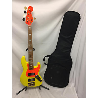 Fender Used 2022 Fender MonoNeon Signature Jazz Bass V Neon Yellow Electric Bass Guitar