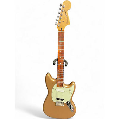 Used 2022 Fender Mustang Firemist Gold Solid Body Electric Guitar