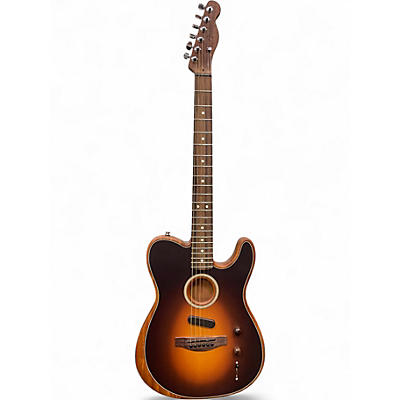 Used 2022 Fender Player Acoustasonic Telecaster Shadow Burst Acoustic Electric Guitar