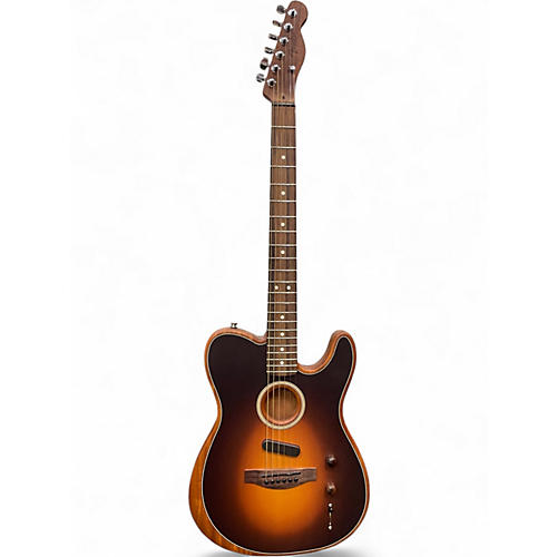 Used 2022 Fender Player Acoustasonic Telecaster Shadow Burst Acoustic Electric Guitar Shadow Burst