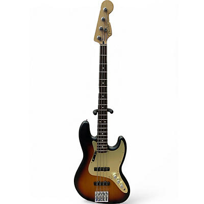 Used 2022 Fender Player Jazz Bass 3 color sunburst Electric Bass Guitar