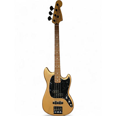 Used 2022 Fender Player Mustang Bass PJ FIRE MIST GOLD Electric Bass Guitar