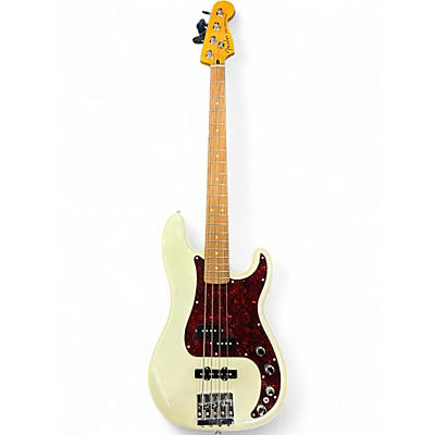 Used 2022 Fender Player Plus Active Precision Bass Olympic Pearl Electric Bass Guitar