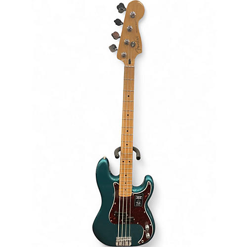 Used 2022 Fender Player Precision Bass Ocean Turquoise Electric Bass Guitar Ocean Turquoise