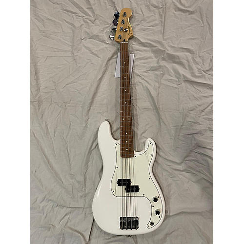 Fender Used 2022 Fender Player Precision Bass Polar White Electric Bass Guitar Polar White