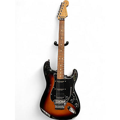 Used 2022 Fender Player Stratocaster HSS Floyd Rose 3 Color Sunburst Solid Body Electric Guitar