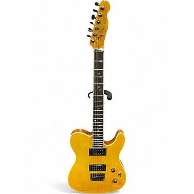 Used 2022 Fender Special Edition Custom Telecaster FMT HH Amber Solid Body Electric Guitar