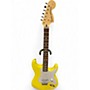 Used 2022 Fender Tom Delonge Signature Stratocaster Yellow Solid Body Electric Guitar Yellow