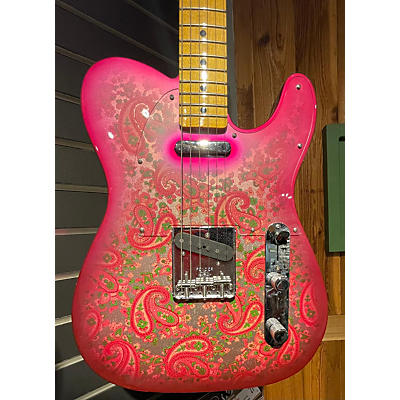 Fender Used 2022 Fender VINTAGE CUSTOM SHOP PAISLEY TELECASTER Pink Solid Body Electric Guitar