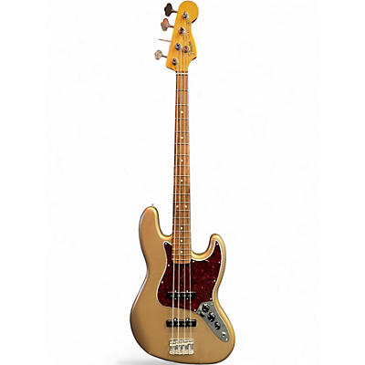 Used 2022 Fender Vintera 60s Jazz Bass Fire Mist Gold Electric Bass Guitar