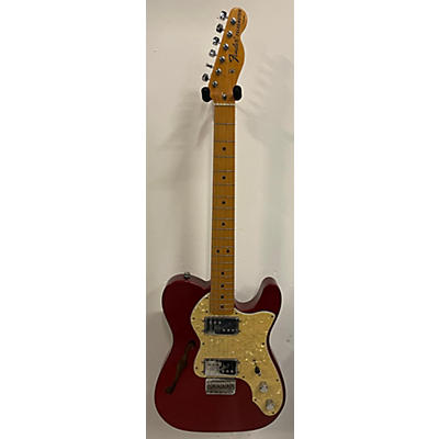 Fender Used 2022 Fender Vintera 70s Telecaster Thinline Candy Apple Red Hollow Body Electric Guitar