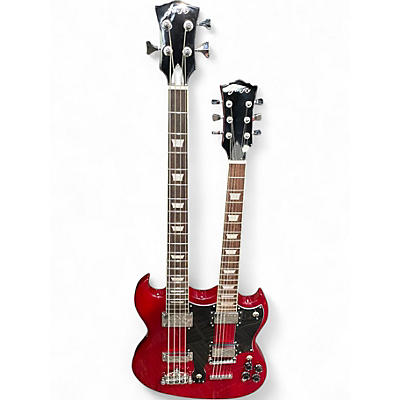 Used 2022 Firefly Double Neck Red Solid Body Electric Guitar