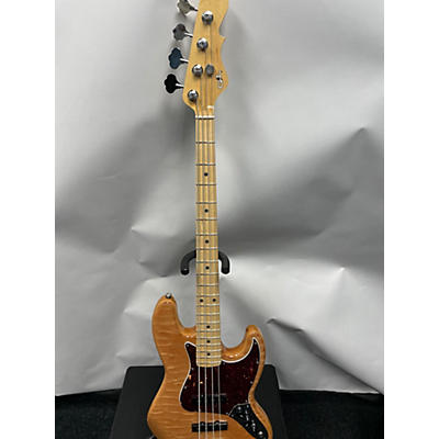 G&L Used 2022 G&L Made To Order JB Quilted Maple Natural Electric Bass Guitar