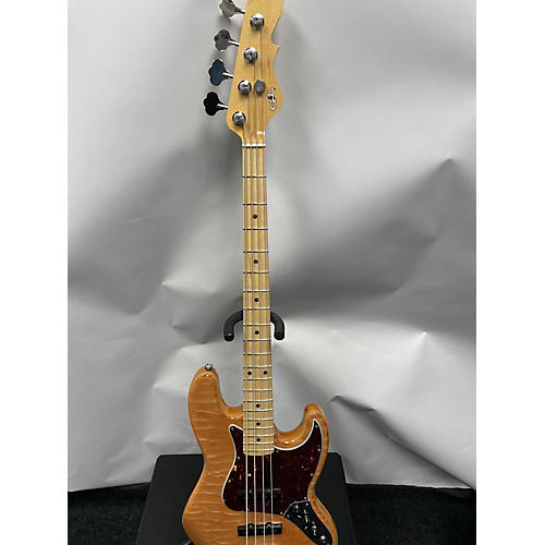 G&L Used 2022 G&L Made To Order JB Quilted Maple Natural Electric Bass Guitar Natural