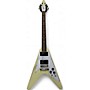 Used 2022 Gibson 70'S FLYING V White Solid Body Electric Guitar White